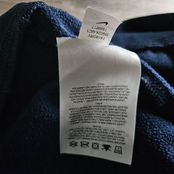 Nike University of Michigan Wolverines Hoodie Large Blue Yellow Polyester Size L - Picture 9 of 15